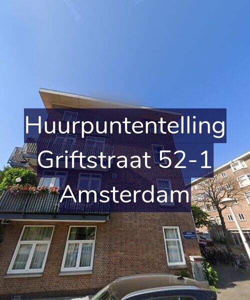 Foto gevel Huurpuntentelling voor Griftstraat 52-1, Amsterdam