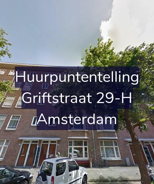Foto gevel Huurpuntentelling voor Griftstraat 29-H, Amsterdam