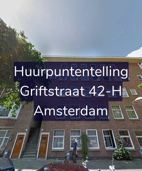 Foto gevel Huurpuntentelling voor Griftstraat 42-H, Amsterdam