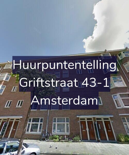 Foto gevel Huurpuntentelling voor Griftstraat 43-1, Amsterdam