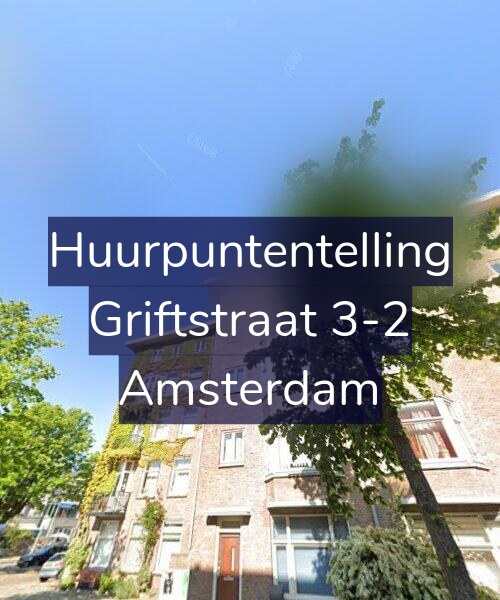 Foto gevel Huurpuntentelling voor Griftstraat 3-2, Amsterdam