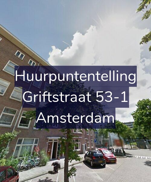 Foto gevel Huurpuntentelling voor Griftstraat 53-1, Amsterdam