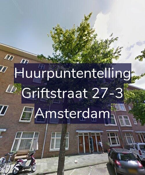 Foto gevel Huurpuntentelling voor Griftstraat 27-3, Amsterdam