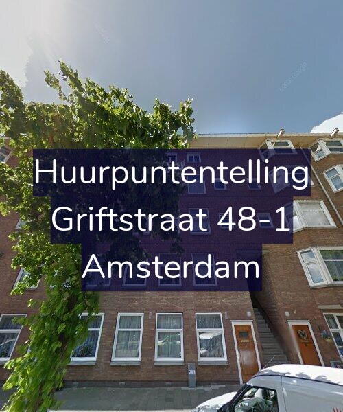 Foto gevel Huurpuntentelling voor Griftstraat 48-1, Amsterdam
