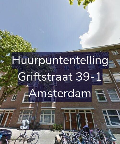 Foto gevel Huurpuntentelling voor Griftstraat 39-1, Amsterdam