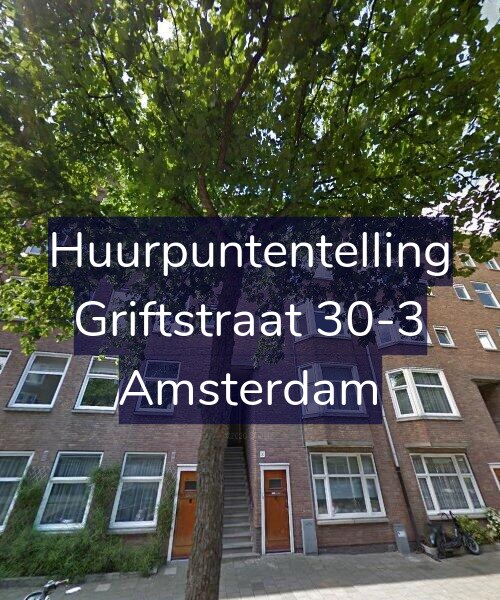 Foto gevel Huurpuntentelling voor Griftstraat 30-3, Amsterdam