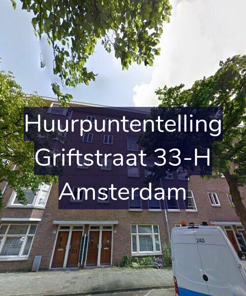 Foto gevel Huurpuntentelling voor Griftstraat 33-H, Amsterdam