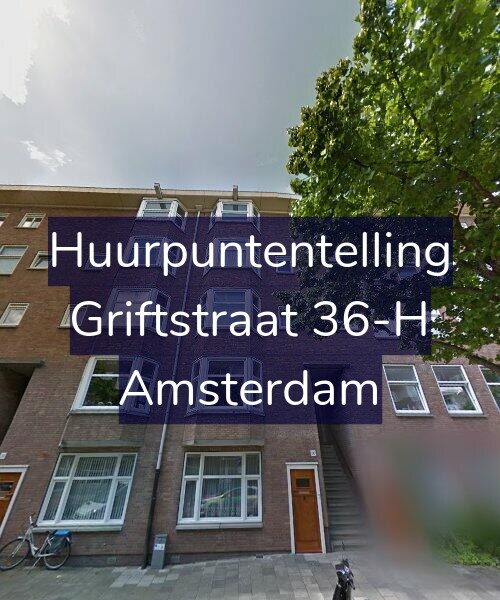 Foto gevel Huurpuntentelling voor Griftstraat 36-H, Amsterdam