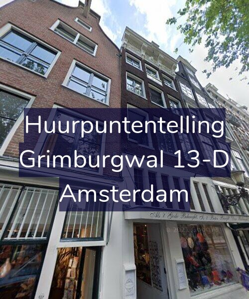 Foto gevel Huurpuntentelling voor Grimburgwal 13-D, Amsterdam