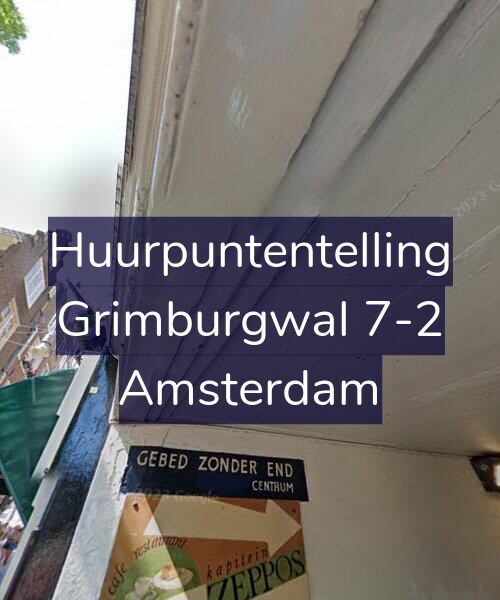 Foto gevel Huurpuntentelling voor Grimburgwal 7-2, Amsterdam