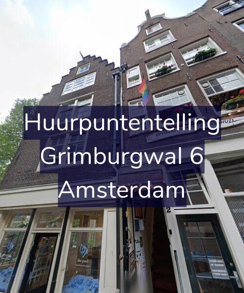 Foto gevel Huurpuntentelling voor Grimburgwal 6, Amsterdam