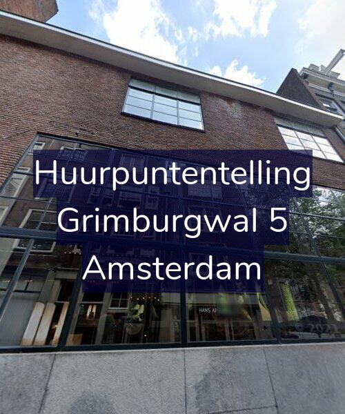 Foto gevel Huurpuntentelling voor Grimburgwal 5, Amsterdam