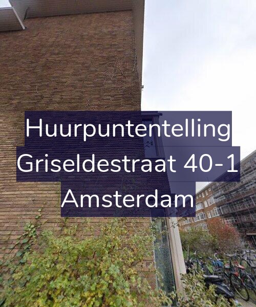 Foto gevel Huurpuntentelling voor Griseldestraat 40-1, Amsterdam