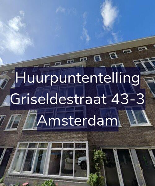 Foto gevel Huurpuntentelling voor Griseldestraat 43-3, Amsterdam