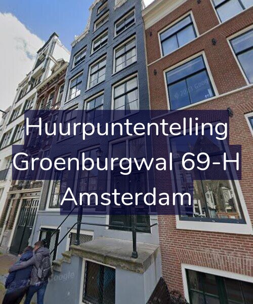 Foto gevel Huurpuntentelling voor Groenburgwal 69-H, Amsterdam