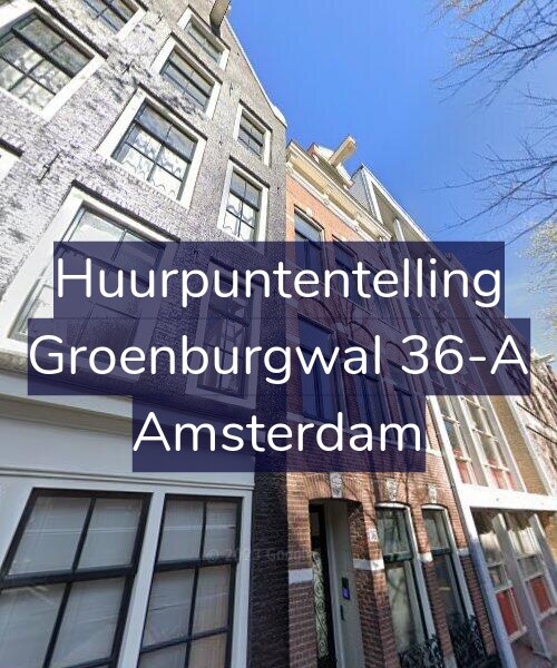 Foto gevel Huurpuntentelling voor Groenburgwal 36-A, Amsterdam