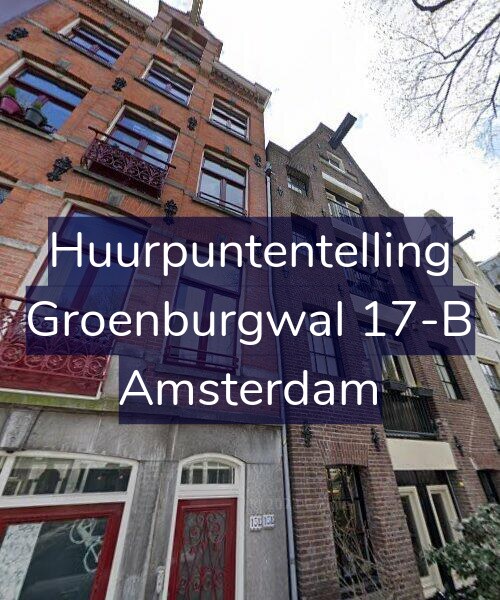 Foto gevel Huurpuntentelling voor Groenburgwal 17-B, Amsterdam