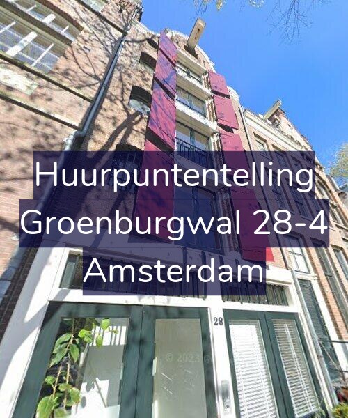 Foto gevel Huurpuntentelling voor Groenburgwal 28-4, Amsterdam