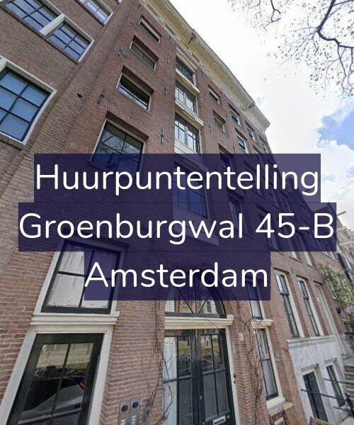 Foto gevel Huurpuntentelling voor Groenburgwal 45-B, Amsterdam