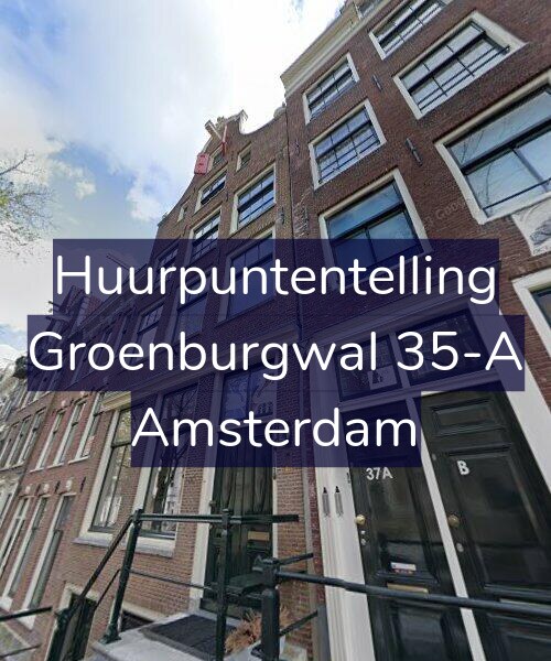 Foto gevel Huurpuntentelling voor Groenburgwal 35-A, Amsterdam