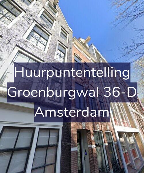 Foto gevel Huurpuntentelling voor Groenburgwal 36-D, Amsterdam