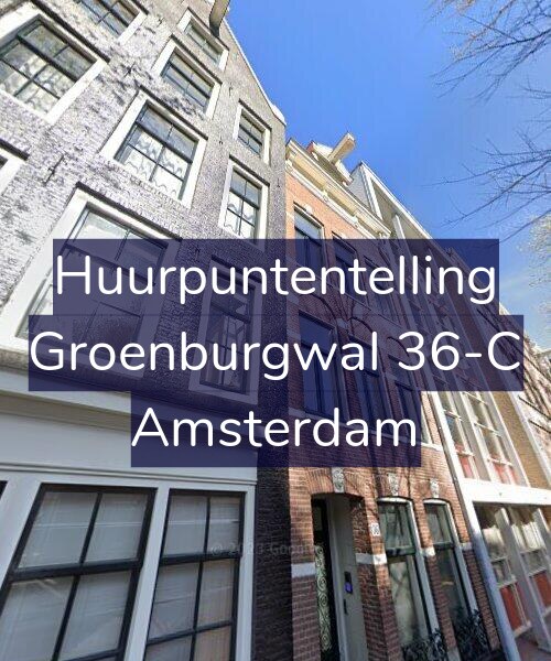 Foto gevel Huurpuntentelling voor Groenburgwal 36-C, Amsterdam