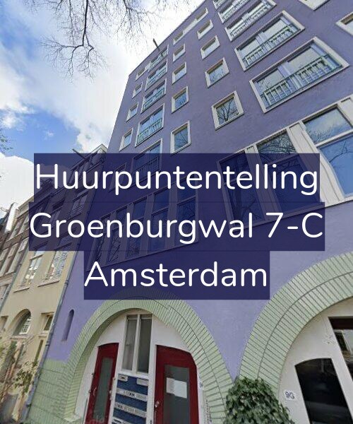 Foto gevel Huurpuntentelling voor Groenburgwal 7-C, Amsterdam