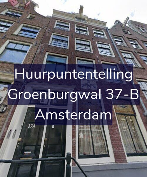 Foto gevel Huurpuntentelling voor Groenburgwal 37-B, Amsterdam
