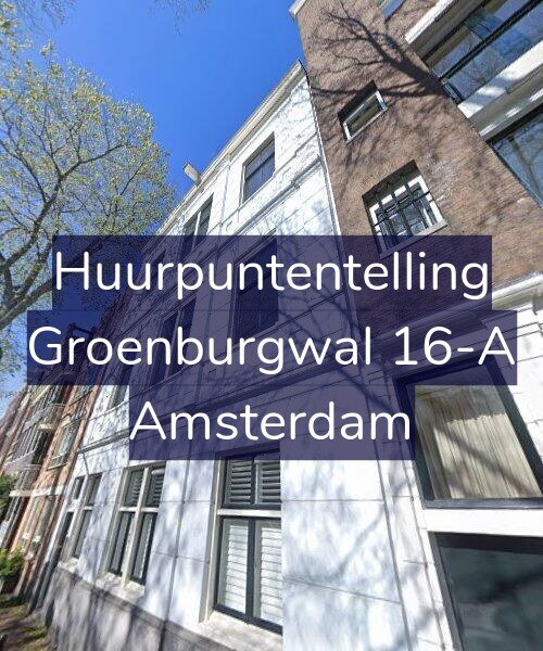 Foto gevel Huurpuntentelling voor Groenburgwal 16-A, Amsterdam