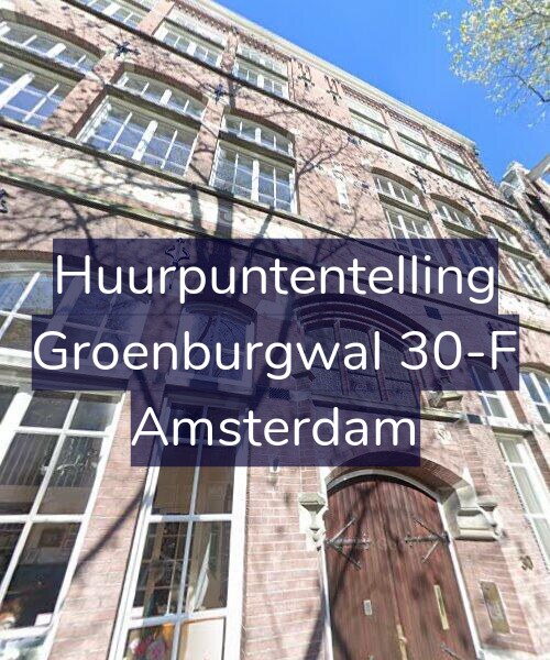 Foto gevel Huurpuntentelling voor Groenburgwal 30-F, Amsterdam