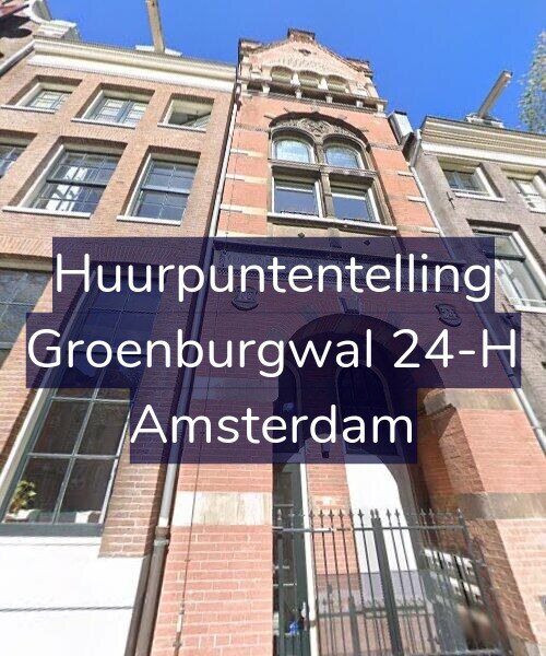 Foto gevel Huurpuntentelling voor Groenburgwal 24-H, Amsterdam