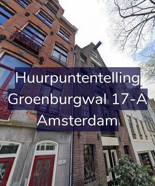 Foto gevel Huurpuntentelling voor Groenburgwal 17-A, Amsterdam