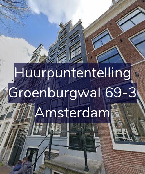 Foto gevel Huurpuntentelling voor Groenburgwal 69-3, Amsterdam