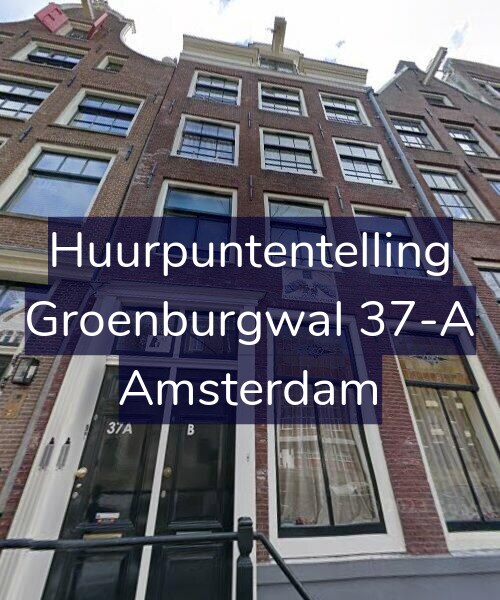 Foto gevel Huurpuntentelling voor Groenburgwal 37-A, Amsterdam