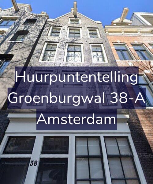 Foto gevel Huurpuntentelling voor Groenburgwal 38-A, Amsterdam