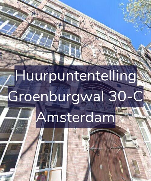 Foto gevel Huurpuntentelling voor Groenburgwal 30-C, Amsterdam
