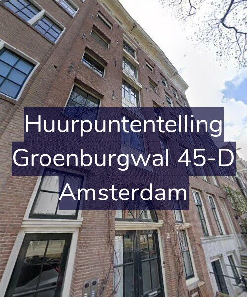 Foto gevel Huurpuntentelling voor Groenburgwal 45-D, Amsterdam