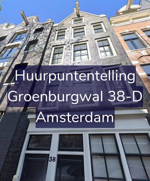 Foto gevel Huurpuntentelling voor Groenburgwal 38-D, Amsterdam