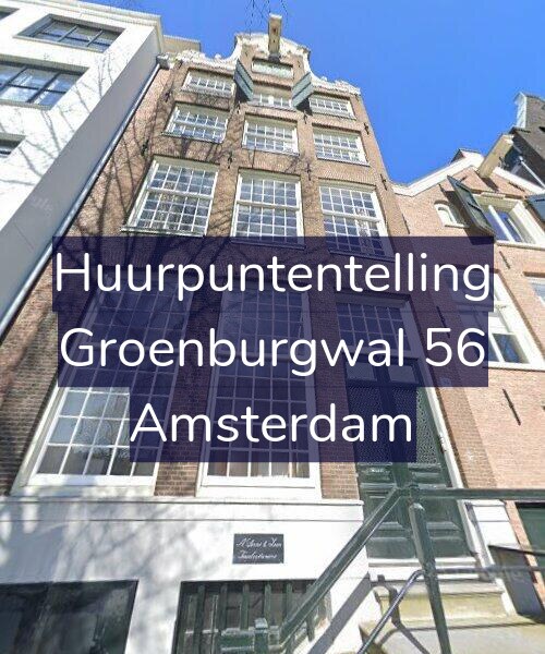 Foto gevel Huurpuntentelling voor Groenburgwal 56, Amsterdam