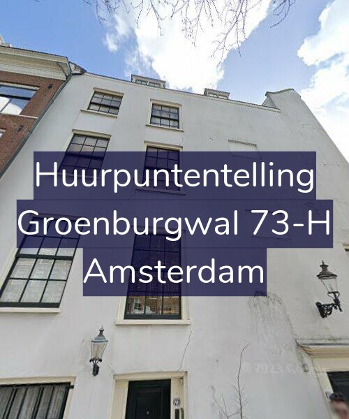 Foto gevel Huurpuntentelling voor Groenburgwal 73-H, Amsterdam