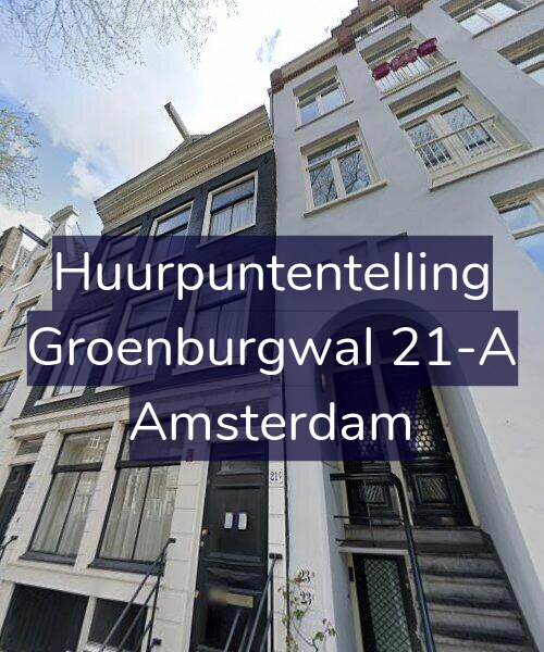 Foto gevel Huurpuntentelling voor Groenburgwal 21-A, Amsterdam