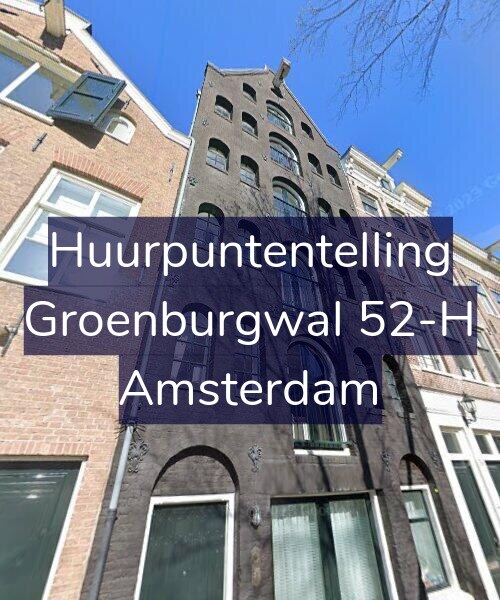 Foto gevel Huurpuntentelling voor Groenburgwal 52-H, Amsterdam