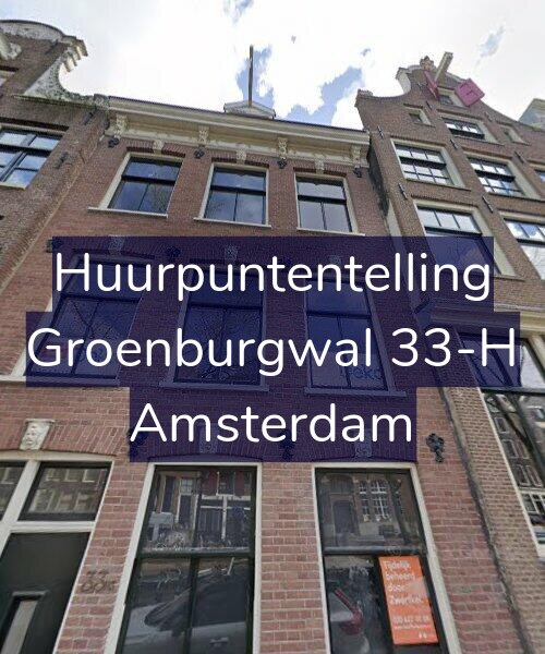 Foto gevel Huurpuntentelling voor Groenburgwal 33-H, Amsterdam