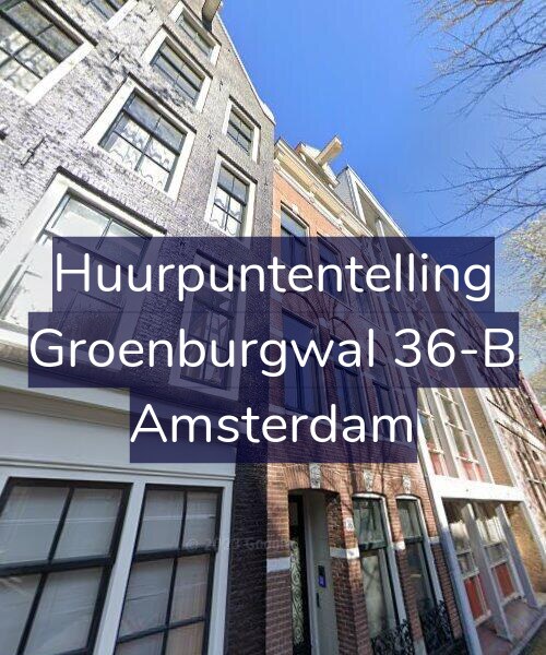 Foto gevel Huurpuntentelling voor Groenburgwal 36-B, Amsterdam