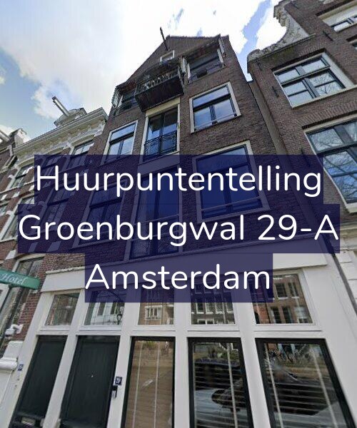 Foto gevel Huurpuntentelling voor Groenburgwal 29-A, Amsterdam