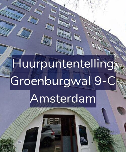 Foto gevel Huurpuntentelling voor Groenburgwal 9-C, Amsterdam