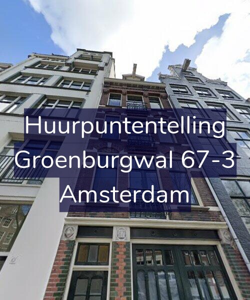 Foto gevel Huurpuntentelling voor Groenburgwal 67-3, Amsterdam