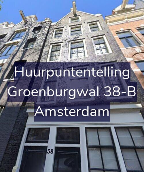 Foto gevel Huurpuntentelling voor Groenburgwal 38-B, Amsterdam