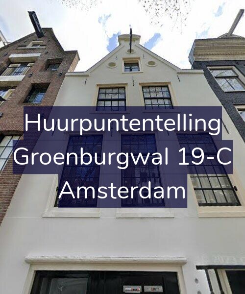 Foto gevel Huurpuntentelling voor Groenburgwal 19-C, Amsterdam