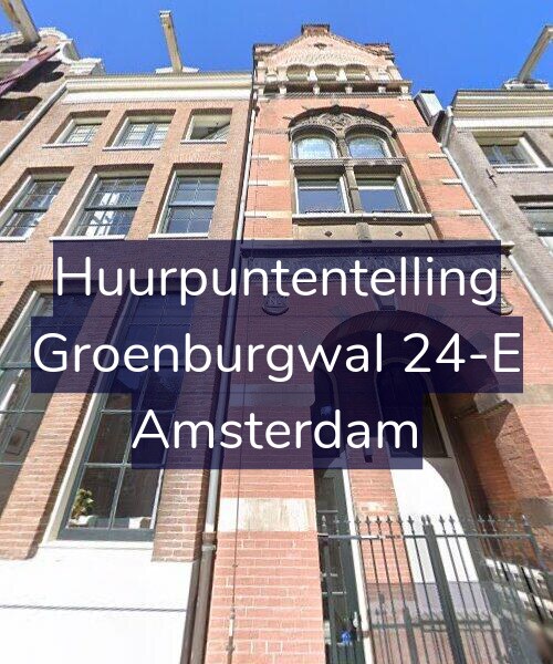 Foto gevel Huurpuntentelling voor Groenburgwal 24-E, Amsterdam